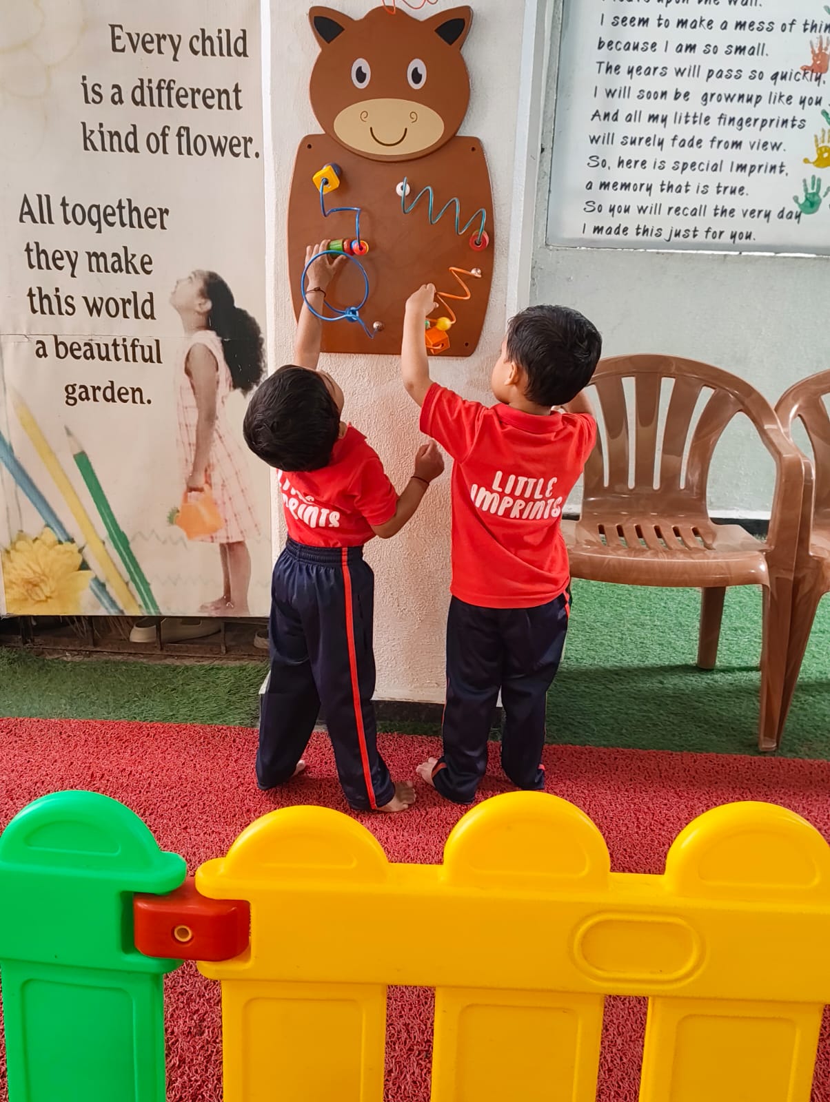 Sensory wall activity boards for fine motor development